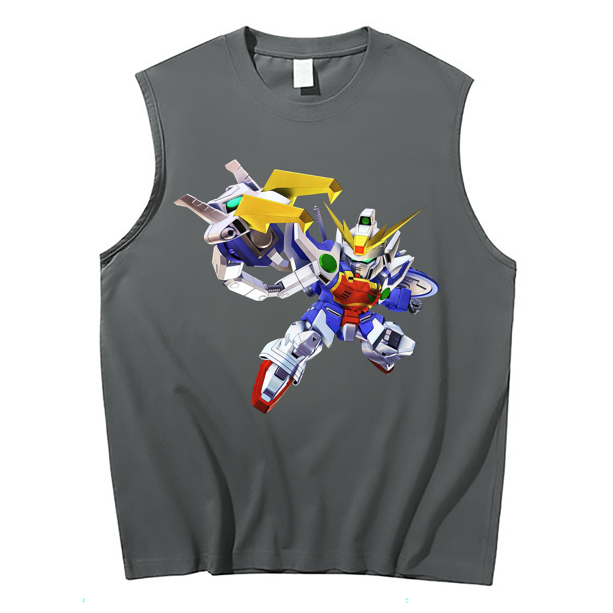 （画像用） 機動戦士ガンダム Mobile Suit Gundam コットン100％タンクトップ（フロントプリント）